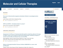 Tablet Screenshot of molcelltherapies.com